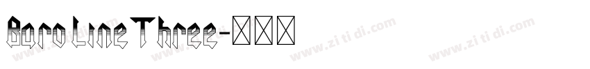 Baro LineThree字体转换